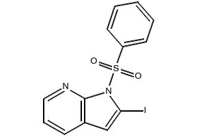 1-Benzenesulfonyl-2-iodo-7-azaindole structure, CAS 282734-63-8