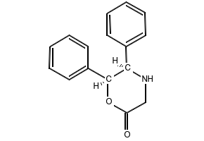 (5R,6S)-5,6-Diphenyl-2-morpholinone structure, CAS 282735-66-4