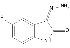5-Fluoro-3-hydrazonoindolin-2-one structure, CAS 283584-52-1