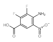 4-Amino-2,3-difluoro-5-nitrobenzoic acid structure, CAS 284030-57-5