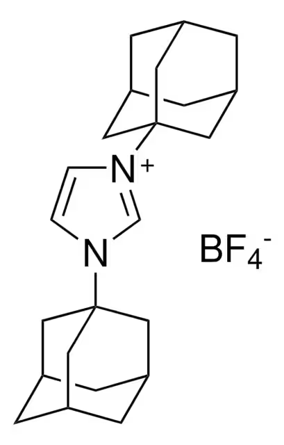 1,3-Bis(1-adamantyl)imidazolium tetrafluoroborate structure, CAS 286014-42-4