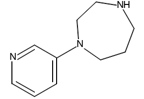 1-(2-Pyridinyl)hexahydro-1H-1,4-diazepine structure, CAS 287114-32-3