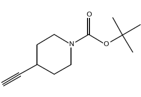 1-Boc-4-ethynylpiperidine structure, CAS 287192-97-6