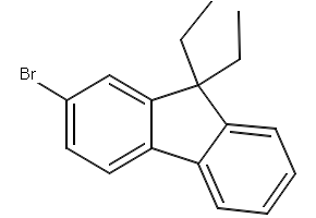 2-Bromo-9,9-diethylfluorene structure, CAS 287493-15-6