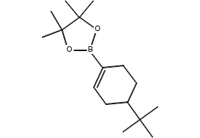 4-tert-Butyl-1-cyclohexen-1-ylboronic acid pinacol ester structure, CAS 287944-06-3
