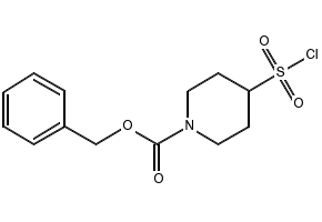 N-Cbz-4-piperidine sulfonyl chloride structure, CAS 287953-54-2