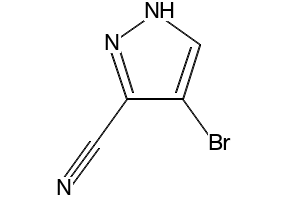 4-Bromopyrazole-3-carbonitrile structure, CAS 288246-16-2