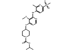 Methyl 4-(4-fluorophenyl)-6-isopropyl-2-[(N-methyl-N-methylsulfonyl)amino]pyrimidine-5-carboxylate structure, CAS 289042-11-1