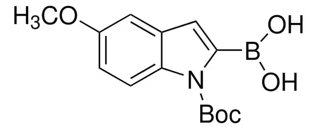 N-Boc-5-methoxy-2-indolylboronic acid structure, CAS 290331-71-4