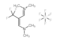 2-(Trifluoromethyl)-1,3-bis(dimethylamino)trimethinium hexafluorophosphate structure, CAS 291756-82-6