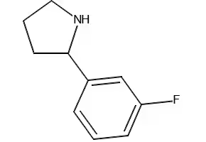 2-(3-Fluorophenyl)-pyrrolidine structure, CAS 298690-72-9
