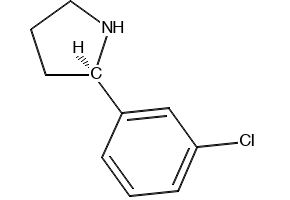 2-(3-Chlorophenyl)pyrrolidine structure, CAS 298690-74-1