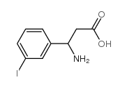 3-Amino-3-(3-iodophenyl)propanoic acid structure, CAS 299169-95-2