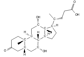 (5beta,7alpha,12alpha)-7,12-Bis(acetyloxy)-3-oxocholan-24-oic acid structure, CAS 300386-87-2