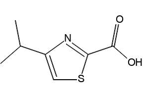 4-Isopropylthiazole-2-carboxylic acid structure, CAS 300831-06-5