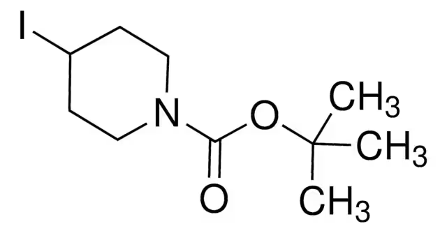 N-Boc-4-iodopiperidine structure, CAS 301673-14-3