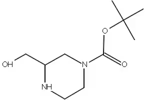 1-Boc-3-hydroxymethylpiperazine structure, CAS 301673-16-5