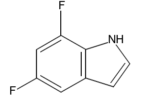 5,7-Difluoroindole structure, CAS 301856-25-7