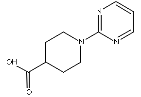 1-(2-Pyrimidinyl)piperidine-4-carboxylic acid structure, CAS 303144-44-7