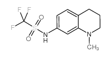 1,1,1-Trifluoro-N-(1,2,3,4-tetrahydro-1-methyl-7-quinolinyl)methanesulfonamide structure, CAS 304690-95-7