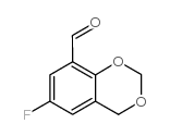 6-Fluoro-4H-1,3-benzodioxine-8-carbaldehyde structure, CAS 306934-87-2