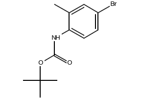 tert-Butyl N-(4-bromo-2-methylphenyl)carbamate structure, CAS 306937-14-4