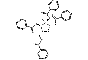 2-C-Methyl-D-ribofuranose tetraacetate structure, CAS 306960-25-8