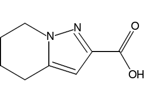 4,5,6,7-Tetrahydropyrazolo[1,5-a]pyridine-2-carboxylic acid structure, CAS 307313-03-7