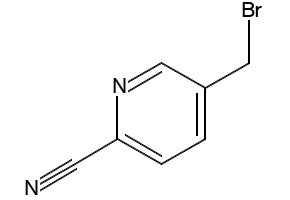 2-Cyano-5-bromomethylpyridine structure, CAS 308846-06-2