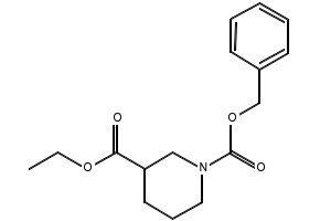 Cbz-Piperidine-3-carboxylic acid ethyl ester structure, CAS 310454-53-6