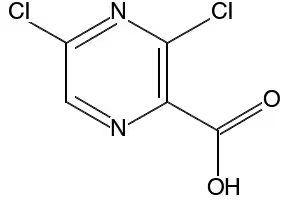 3,5-Dichloropyrazine-2-carboxylic acid structure, CAS 312736-49-5