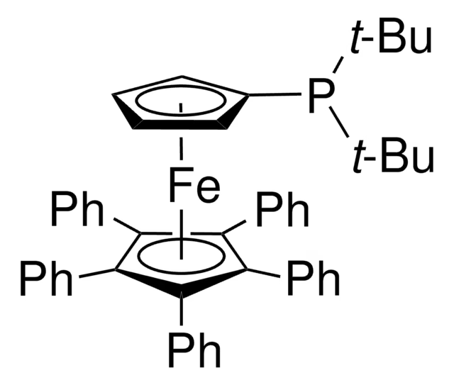 1,2,3,4,5-Pentaphenyl-1'-(di-tert-butylphosphino)ferrocene structure, CAS 312959-24-3