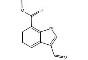 3-Formylindole-7-carboxylic acid methyl ester structure, CAS 312973-24-3