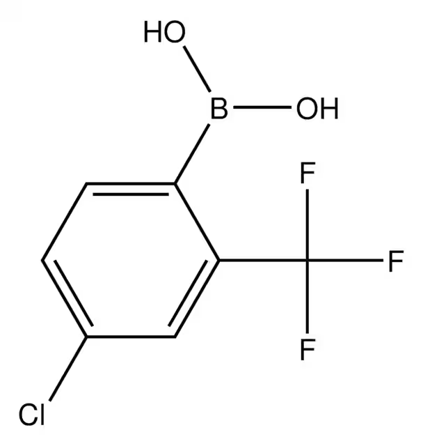 2-Chloro-4-(trifluoromethyl)phenylboronic acid structure, CAS 313545-41-4