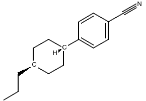 4-(4-Propylcyclohexyl)benzonitrile structure, CAS 313552-83-9