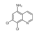 7,8-Dichloroquinolin-5-amine structure, CAS 314272-29-2