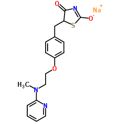 Rosiglitazone sodium structure, CAS 316371-83-2