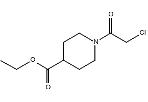 Ethyl 1-(2-chloroacetyl)piperidine-4-carboxylate structure, CAS 318280-71-6