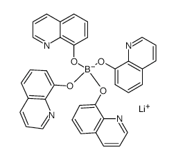 Lithium tetra(8-hydroxyquinolinato)boron structure, CAS 322727-85-5