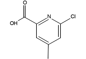 6-Chloro-4-methyl-2-pyridinecarboxylic acid structure, CAS 324028-95-7