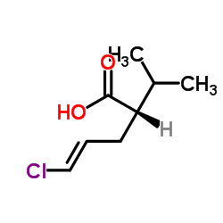 (2S,4E)-5-Chloro-2-(1-methylethyl)-4-pentenoic acid structure, CAS 324519-66-6