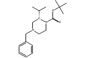 (S)-N4-Benzyl-2-isopropylpiperazine structure, CAS 324748-62-1