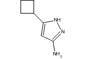 3-Amino-5-cyclobutyl-1H-pyrazole structure, CAS 326827-21-8