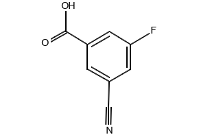 3-Cyano-5-fluorobenzoic acid structure, CAS 327056-74-6