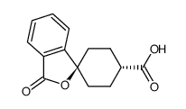 trans-3'-Oxo-spiro[cyclohexane-1,1'(3'H)-isobenzofuran]-4-carboxylic acid structure, CAS 328233-08-5