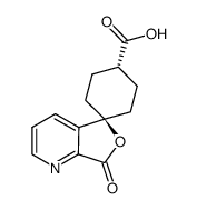 trans-7'-Oxo-spiro[cyclohexane-1,5'(7'H)-furo[3,4-b]pyridine]-4-carboxylic acid structure, CAS 328233-13-2
