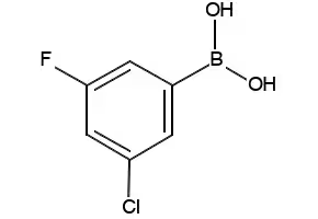 3-Chloro-5-fluorophenylboronic acid structure, CAS 328956-61-2