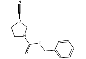 (R)-1-N-Cbz-3-cyanopyrrolidine structure, CAS 329012-80-8