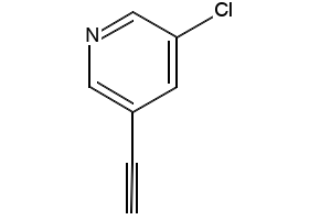 3-Chloro-5-ethynylpyridine structure, CAS 329202-22-4