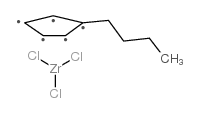 n-Butylcyclopentadienylzirconium trichloride structure, CAS 329735-75-3
